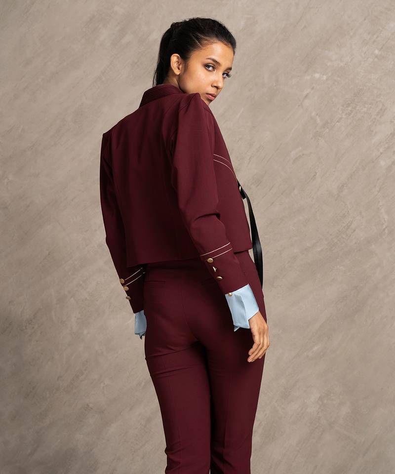 Wine Red Roxy Jacket