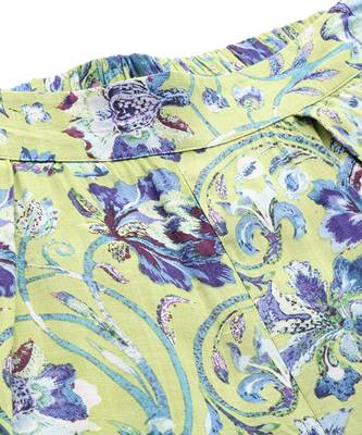 Green Printed Top With Pant Co-Ord Set 7