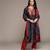 Navy Blue Printed Kurta With Pant And Dupatta