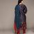 Navy Blue Printed Kurta With Pant And Dupatta