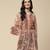 Beige Printed Kurti With Camisole