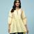 Yellow Kurti with Thread Embroidery