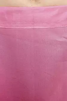 Baby Pink Women's Cotton Plain Stitched Inskirt Saree Petticoats