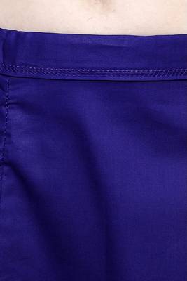 Blue Women's Cotton Plain Stitched Inskirt Saree Petticoats 5