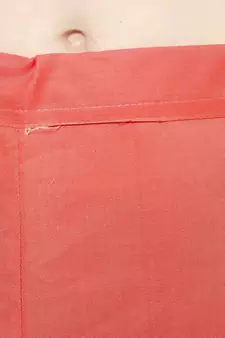 Peach Women's Cotton Plain Stitched Inskirt Saree Petticoats