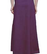 Purple Women's Cotton Plain Stitched Inskirt Saree Petticoats