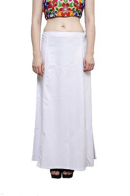 Multicolor Women's Cotton Plain Stitched Inskirt Saree Petticoats Combo 2