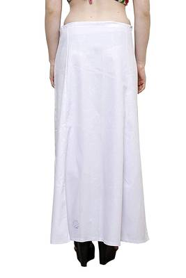 Multicolor Women's Cotton Plain Stitched Inskirt Saree Petticoats Combo 4