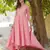 Women Pink Pure Cotton Kurta with Trousers And Dupatta Set