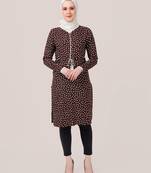 Brown plain viscose islamic-tunics