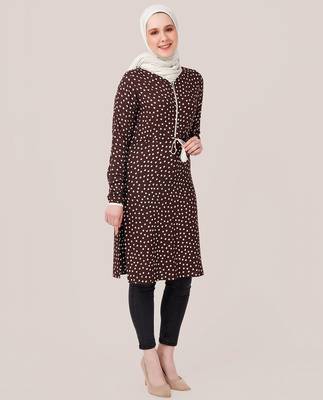 Brown plain viscose islamic-tunics 2