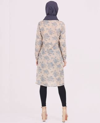 Silk Route | Contrast Piping Printed Rayon Top 3
