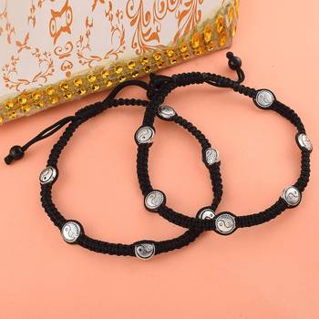Silver Plated Adjustable Thread Anklet 1