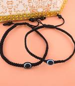 Evil Eye Adjustable Thread Anklet