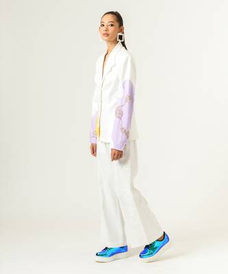 Ivory Lilac Blazer 2