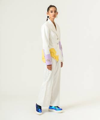 Ivory Lilac Blazer 3