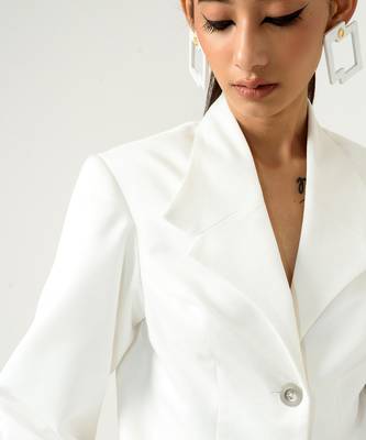 Ivory Lilac Blazer 6