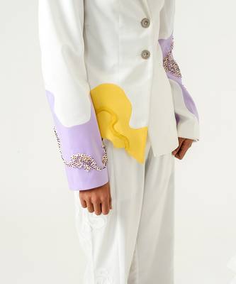 Ivory Lilac Blazer 7