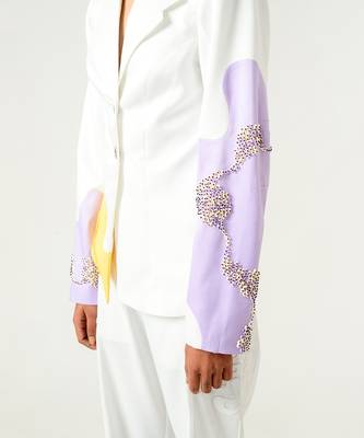 Ivory Lilac Blazer 8