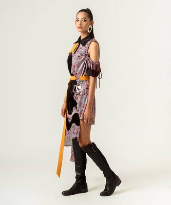 Dna-Print High Low Dress 3