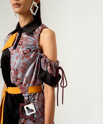 Dna-Print High Low Dress 5