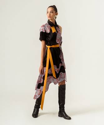 Dna-Print High Low Dress 7