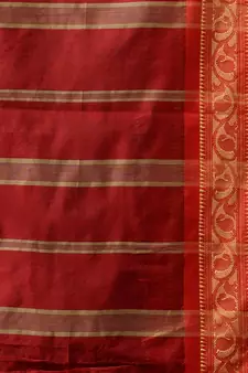 Teal Cotton Silk Handwoven Saree With Nakshi Borders