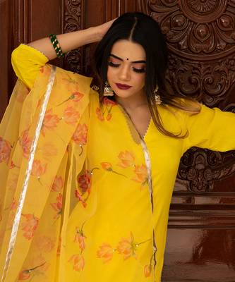 Buttercup Yellow Kurta Set 3