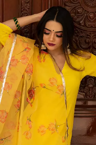 Buttercup Yellow Kurta Set