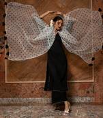 Polka Dot Black Kurta Set