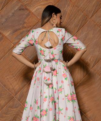 Flamingo Chanderi Anarkali Set 3