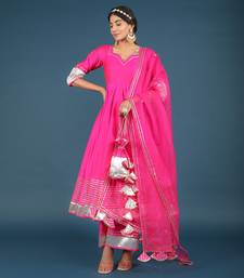 Amber Hot Pink Anarkali Set