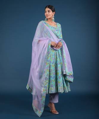 Sufia Cotton Anarkali Set 3
