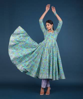 Sufia Cotton Anarkali Set 4