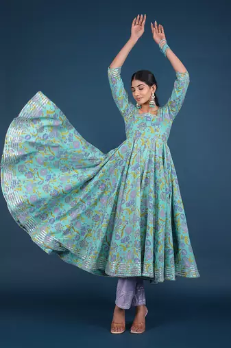 Sufia Cotton Anarkali Set