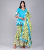 Paisely Jaal Cotton Sharara Set