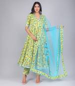 Yellow Paisely Angrakha Set