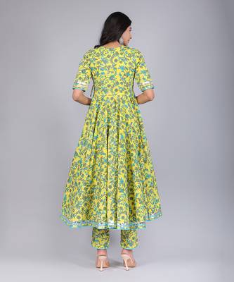 Yellow Paisely Angrakha Set 5