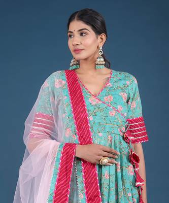 Rosebud Cotton Angrakha Set 2