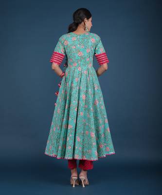 Rosebud Cotton Angrakha Set 4