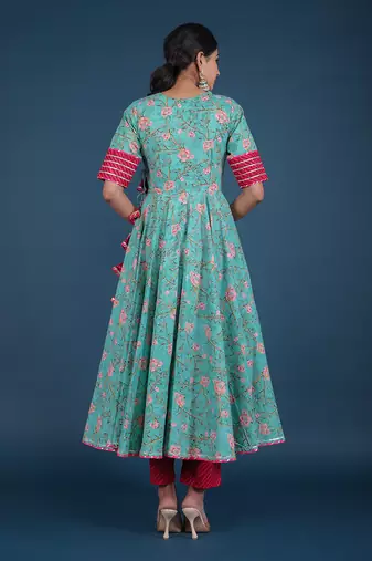 Rosebud Cotton Angrakha Set