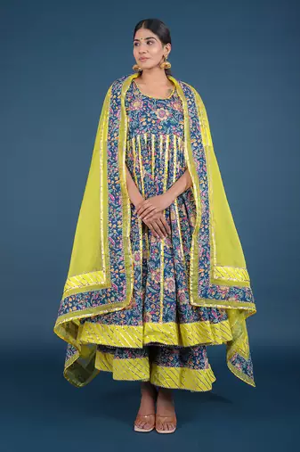 Misba Cotton Kalidar Anarkali Set