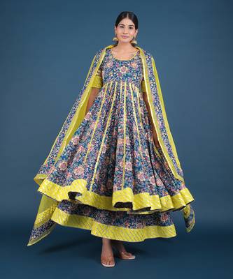 Misba Cotton Kalidar Anarkali Set 4