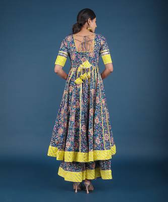 Misba Cotton Kalidar Anarkali Set 5