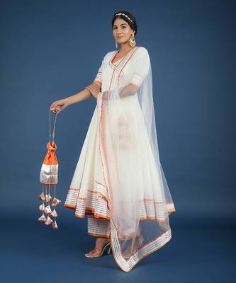 Noor Off White Angrakha Set 3