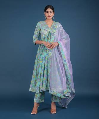 Rohini Cotton Anarkali Set 1