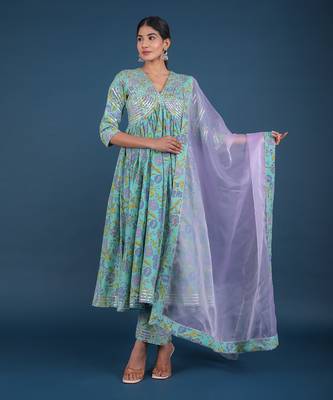Rohini Cotton Anarkali Set 2