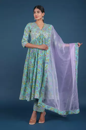 Rohini Cotton Anarkali Set