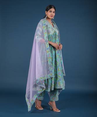 Rohini Cotton Anarkali Set 3
