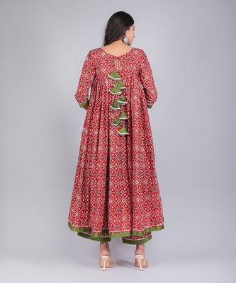 Aagam Cotton Anarkali Set 4